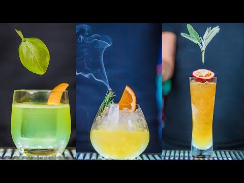 How to Make Cocktails With the Most Popular Herbs | Gin Basil Smash |Thyme | Sage | Rosemary | Mint