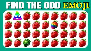 FIND THE ODD EMOJI OUT in this Odd Emoji Puzzle ! HOW GOOD ARE YOUR EYES