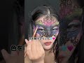 仮面メイクが可愛すぎた！？カラーメイク🩷🩵　#shorts #ショート