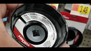 2010 Toyota Prius Oil Filter wrench From Walmart....Size and Type for Filter Case....