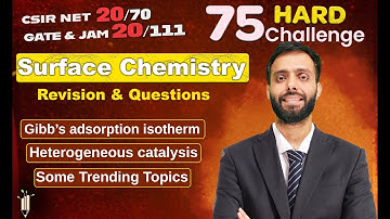 Surface Chemistry 02 | 75 Hard Challenge | IIT JAM | CSIR NET | IIT GATE 2024 | Vigyan Vriksh