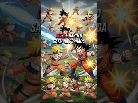 Goku e Naruto saem na porrada pra ver qual é o melhor anime!  #dragonball #naruto