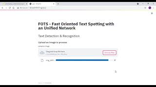 FOTS-Fast Oriented Text Spotting