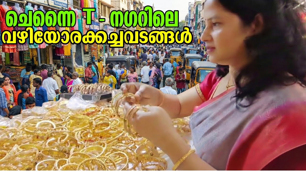 T - Nagar എന്ന അത്ഭുതലോകം | Chennai T -Nagar | Street shopping | Travel | Soveena Nejin's Paradise