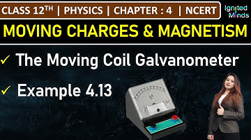 Class 12th Physics | The Moving Coil Galvanometer | Example 4.13 | Chapter 4 | NCERT