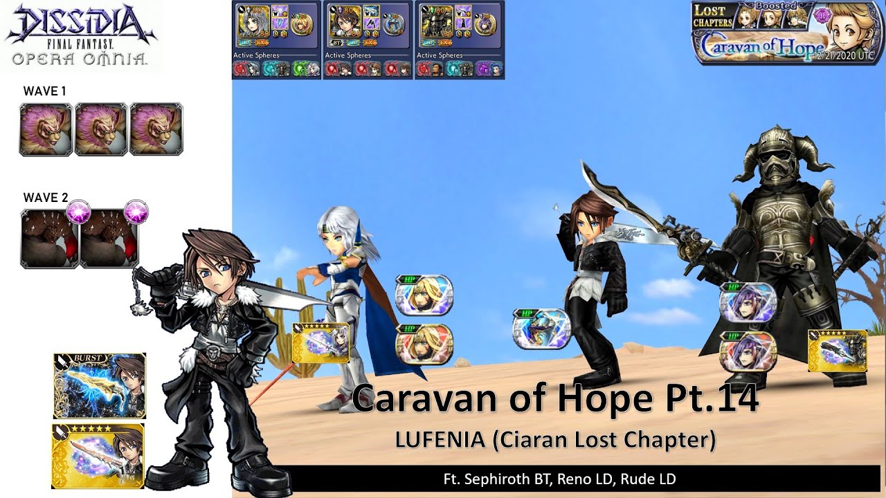 DFFOO GL (Caravan of Hope Pt.14 LUFENIA) PCecil LD, Squall BT, Gabranth LD