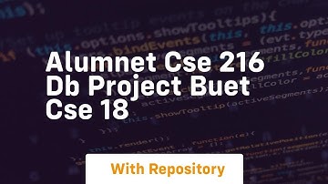 Alumnet cse 216 db project buet cse 18