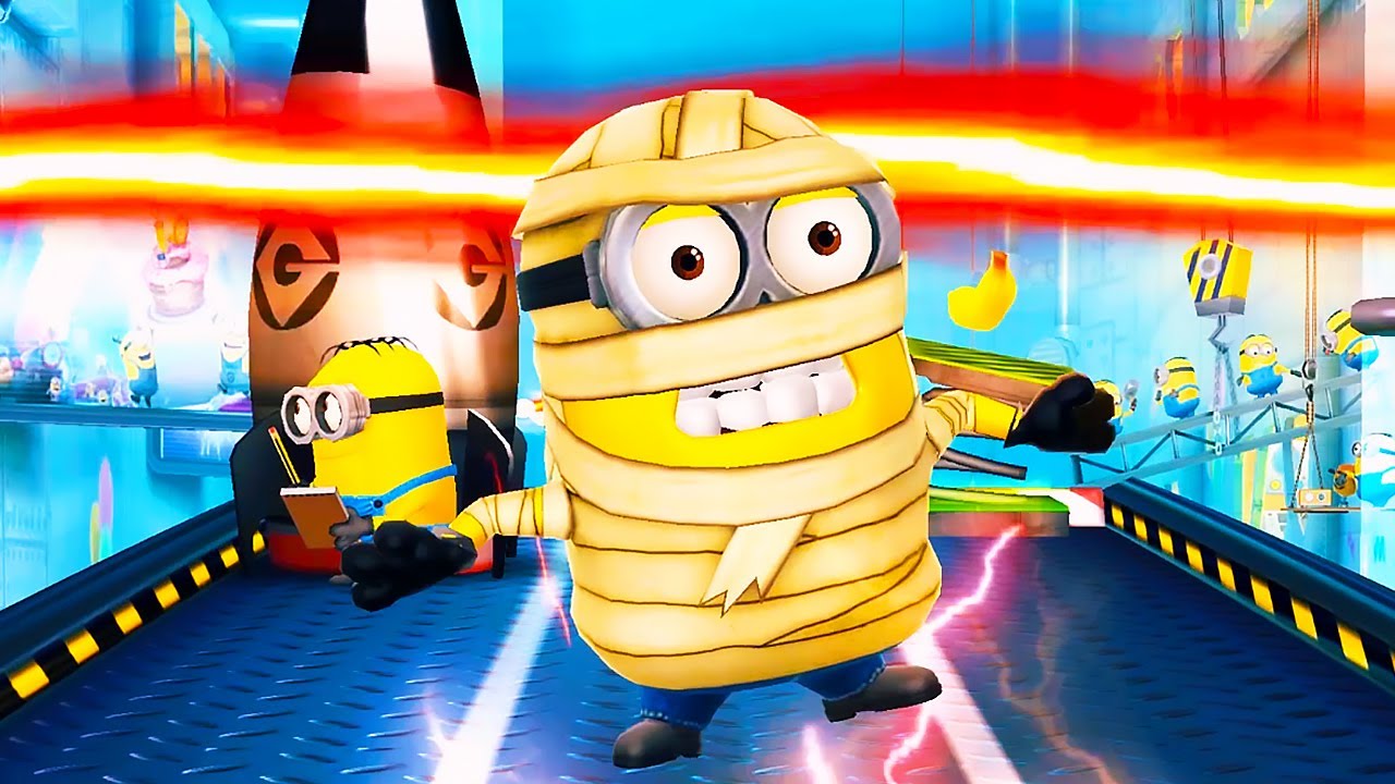 Mummy Minion in Banana Day and Splitter missions - Minion rush  Quest Room