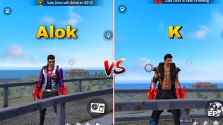 WHO IS BEST?.. ALOK VS K CHARACTER 💪🏻 FREE FIRE MAX | Azhar Gaming