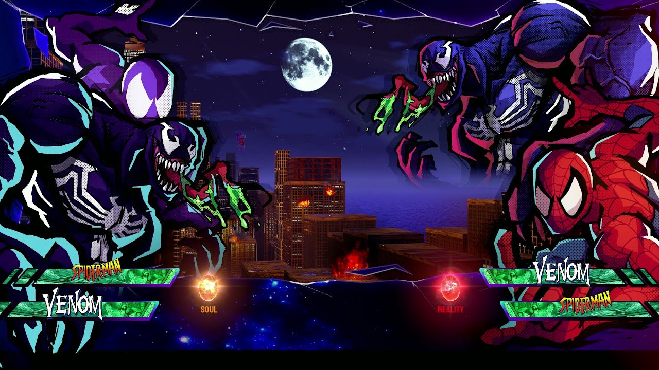 Spider-Man simbionte Vs Venom - Marvel vs. Capcom Infinite Beyond