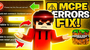 🔔minecraft pe server joining problem. Mcpe errors fix! 