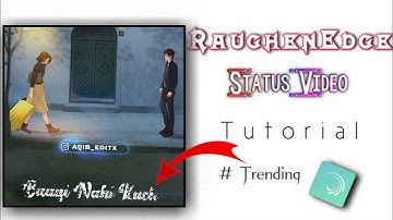 How To Make Raughen Text Status Video || Status Video Kaise Banaye || Alight Motion || Aqib Editx