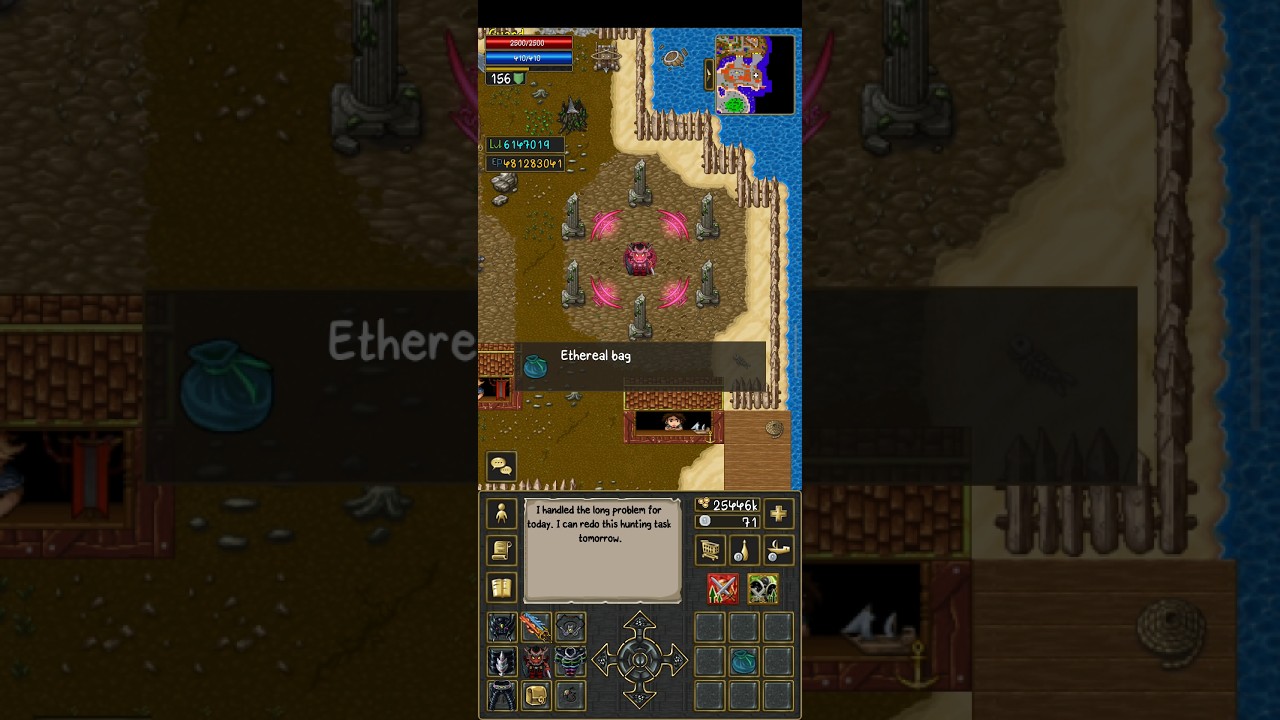 TibiaME - Opening Othereal Bag (Boss Mutabor) 