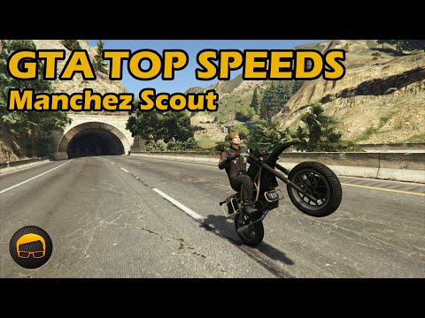 Fastest Motorcycles (Manchez Scout) - GTA 5 Best Fully Upgraded Bikes Top Speed Countdown