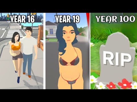 BIRTH TO DEATH AS GIRL ( 100 YEARS LIFE SIMULATOR ) GAMEPLAY #1