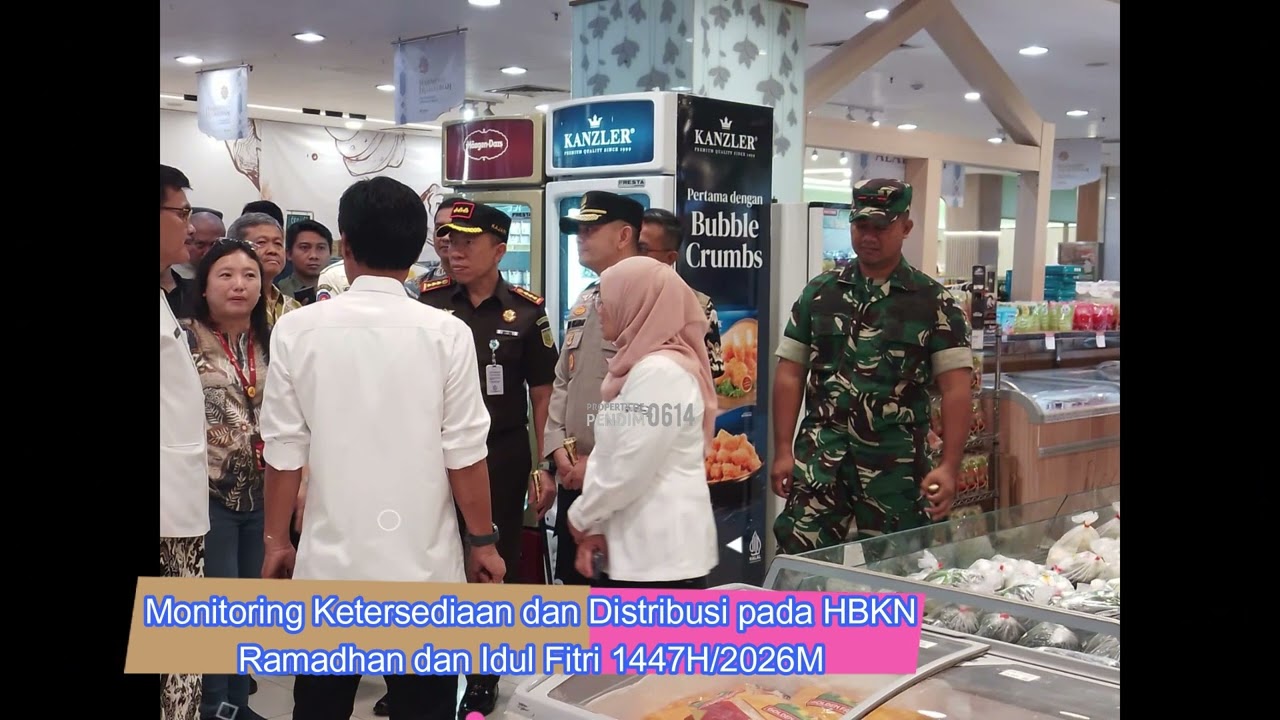 Dandim 0614/kota Cirebon Monitor Ketersediaan dan Distribusi Kebutuhan Pokok Selama Ramadhan 1447H