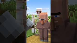 village vs minecraft 😂 #minecraft #shorts