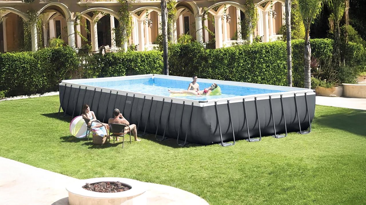 Make a Splash This Summer! Intex Rectangular XTR Ultrametal Frame Pool ...
