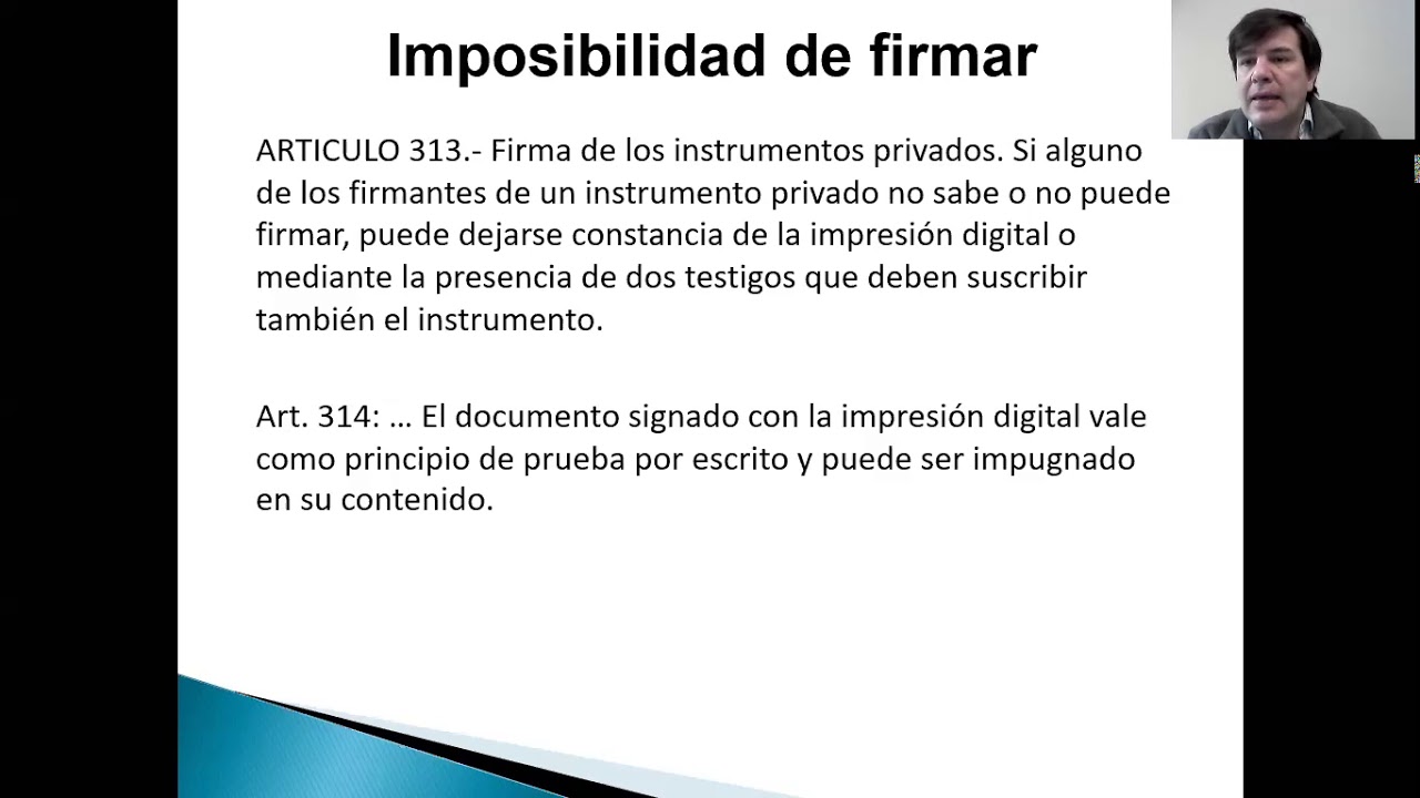 Forma de los actos jurídicos - Instrumentos particulares (4/4)