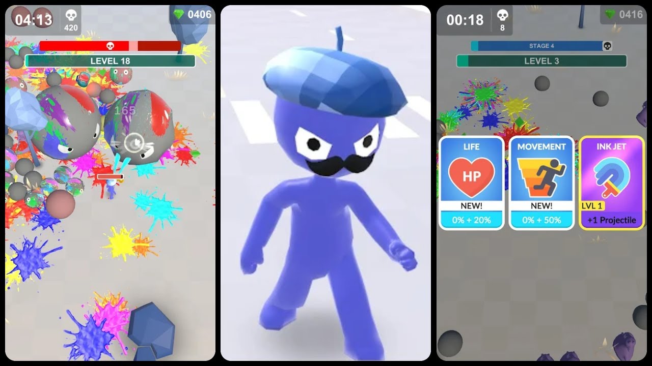 Paint Rush Battle Mobile Game | Gameplay Android & Apk - YouTube