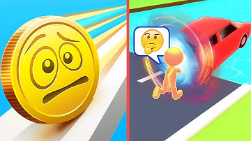 🌕🟠 Coin rush 🆚 Shape shifting ALL LEVEL GAMEPLAY ANDROID IOS walkthrough