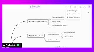 How to Share a Mind Map Using a Private Link in MindMap AI