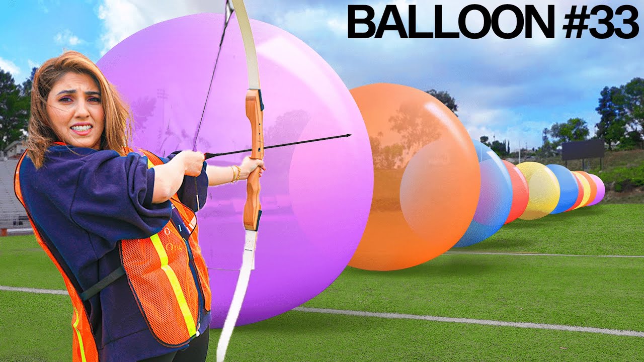 How Many Giant Balloons Stops An Arrow?