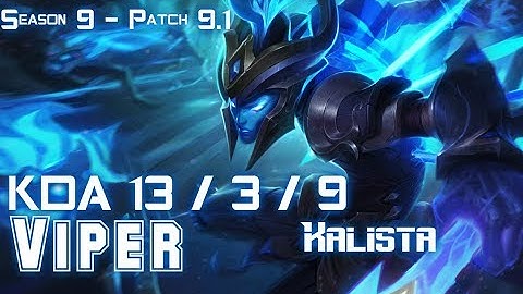 Viper KALISTA vs CASSIOPEIA Bot - Patch 9.1 KR Ranked