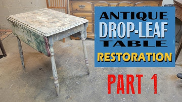 Antique Drop-Leaf Table Restoration #furnitureflip #restoration