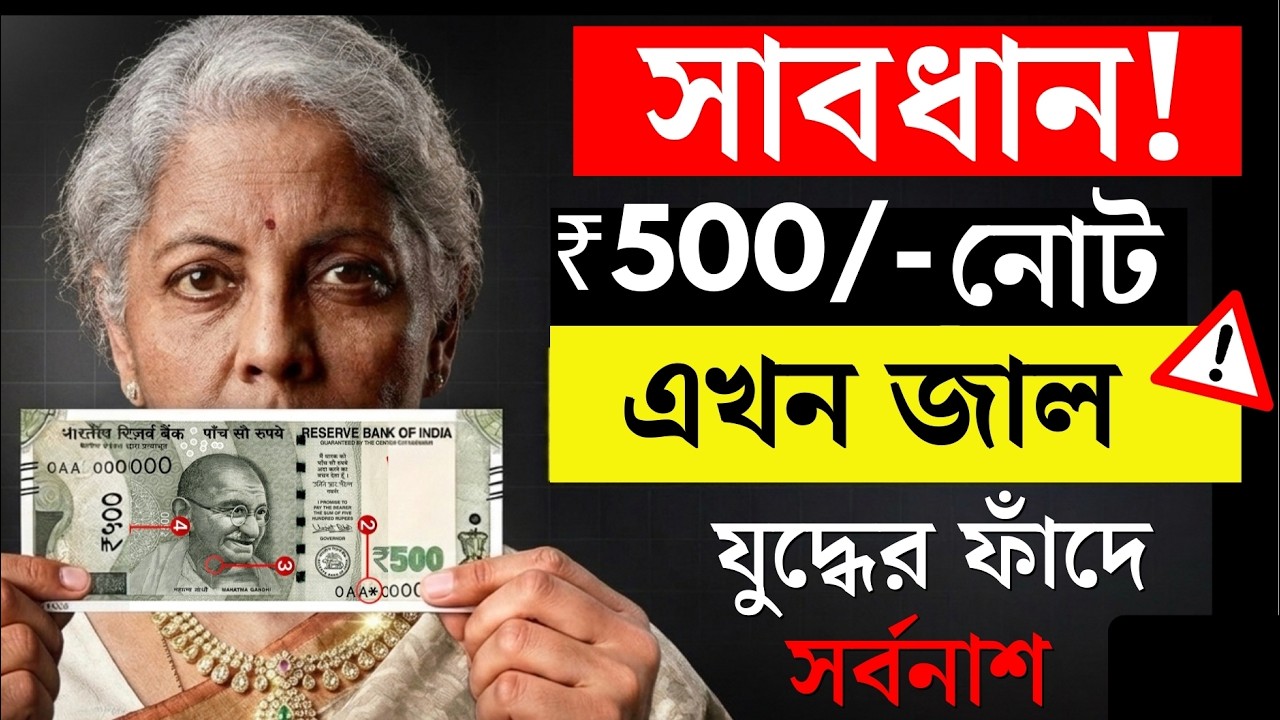  500 টাকার জাল নোট কিনা বুঝবেন কীভাবে?  যুদ্ধকালীন সরকারি জরুরি সতর্কতা জারি! 