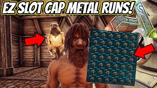 HOW TO DO SLOTCAPPED METAL/RESOURCE RUNS WITH THE FJORDHAWK!! || Ark FJordur!