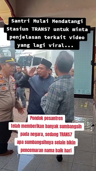 Download lagu Viral santri mulai mendatangi stasiun TRANS7 utk klarifikasi terkait vidio yg beredar#news#shorts#fy