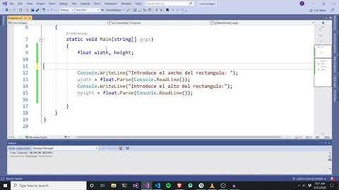 Curso C# - Parte 10 - Calcular el área de un rectángulo