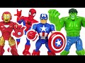 巨大な恐竜が海に登場! アベンジャーズはハルク, スパイダーマンを絞る! 行け! | ドゥドゥポップトイ