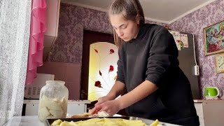 : Simple delicious authentic dinner in a mountain village