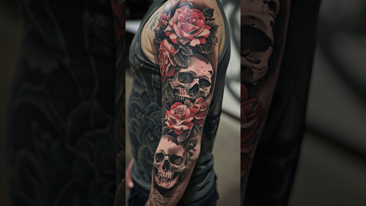 Which skulls and rose tattoo design do you like the most?