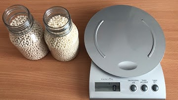 Comparing bulk density of fertiliser