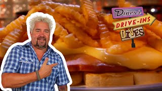 Guy Fieri Tries the Horseshoe Sandwich in Illinois | Diners, DriveIns and Dives | Food Network