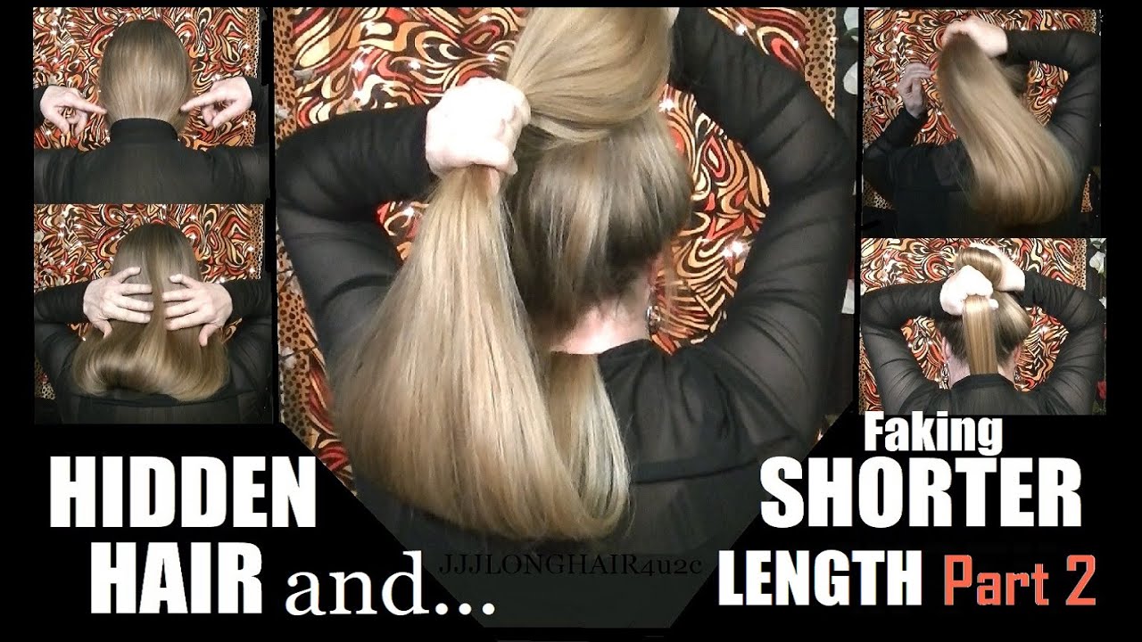 Hidden hair & Faking shorter Length (pt 2) 😍floor length hair here!