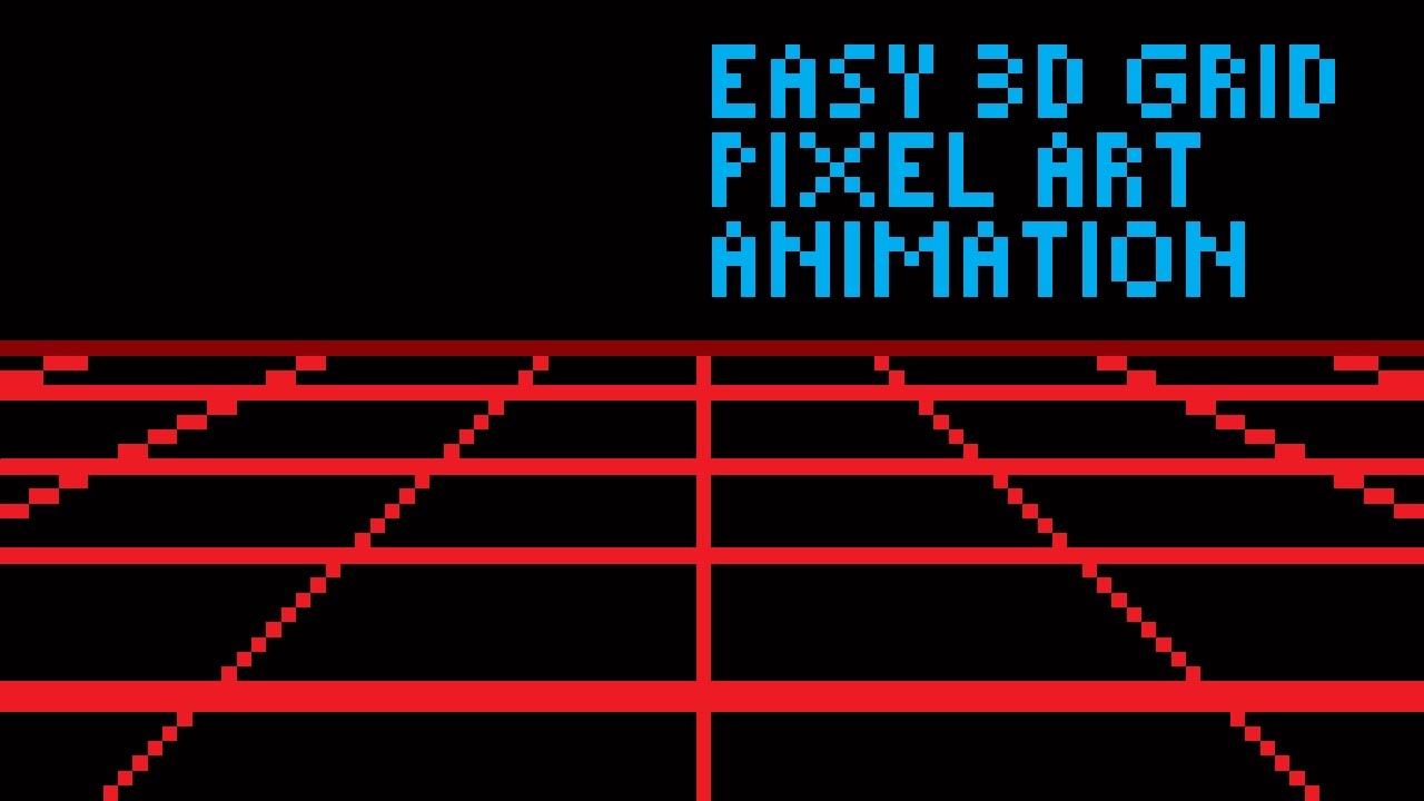 Easy 3D Grid Pixel Art Animation in Photoshop by PXLFLX - YouTube