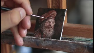 Oil Miniature Portrait Painting Demo