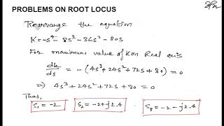 Lecture 6 : Problems on Root Locus - II (Linear Control Systems)