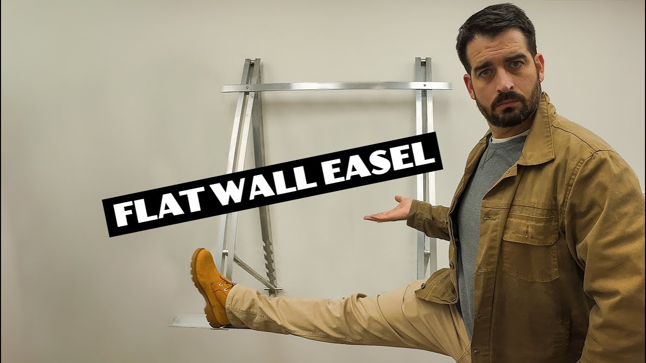 I Built an Aluminum Wall-Mounted Art Easel for a Small Workshop