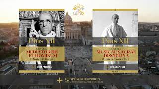 Encyklika - Papież Pius XII: &quot;O Świętej Liturgii&quot; i &quot;O muzyce kościelnej&quot;).