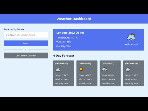 Build A Weather App in HTML CSS and JavaScript | Weather App Project HTML CSS and JavaScript