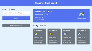 Build A Weather App in HTML CSS and JavaScript | Weather App Project HTML CSS and JavaScript screenshot 5