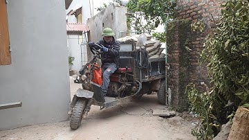 🔴 Công nông chở cát đá ngõ hẹp |Xe ô tô chở đá | máy xúc cát | stone excavator ,sand truCK 35