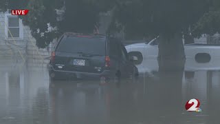 Historic flooding in Indiana after heavy rainfall and storms