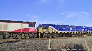 NREC 1201 & 1202 Diesel Locomotives On SCT PM9 (26/7/2017) - PoathTV Australian Trains & Railways