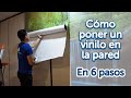 Cómo poner un vinilo en la pared 💡